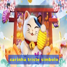 carinha triste simbolo